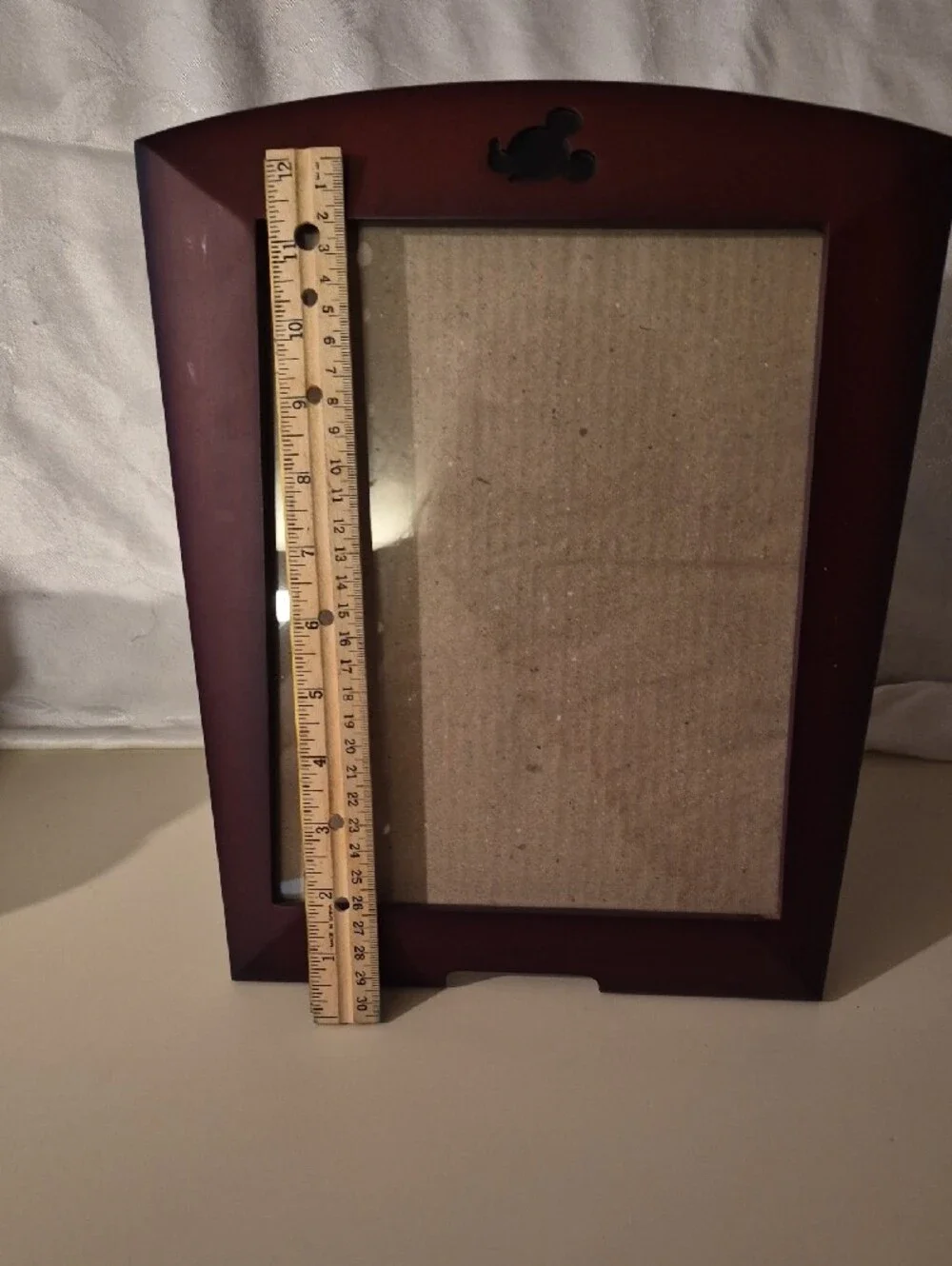 Disney 8 X 10 Picture Frame in Deep Mahogany with Mickey Accent